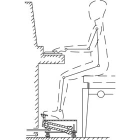 Position au piano avec un rehausseur AP-22